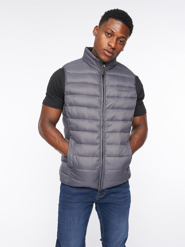 Crosshatch Gattering Gilet Charcoal