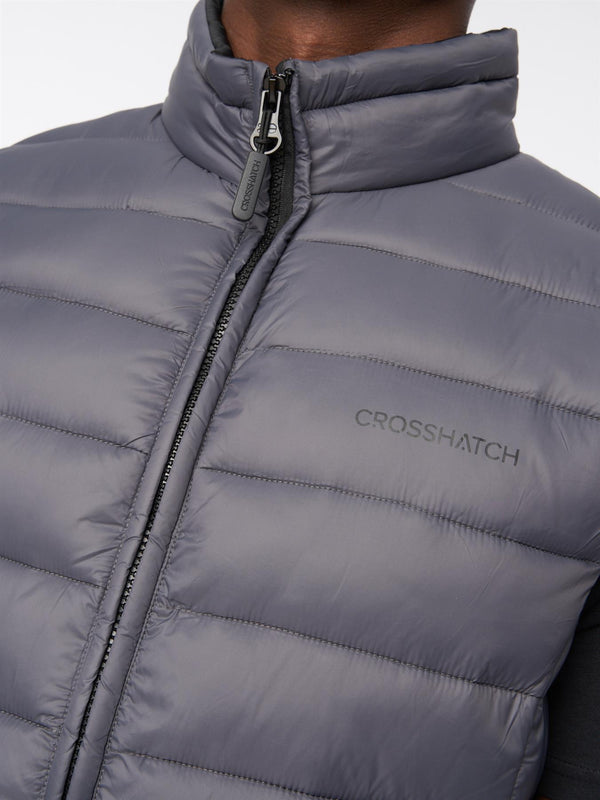 Crosshatch Gattering Gilet Charcoal