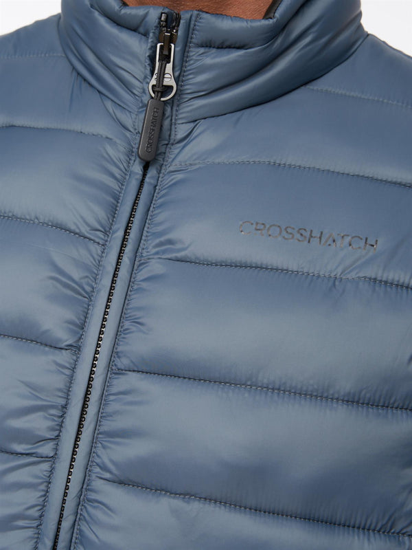 Crosshatch Gattering Gilet Denim Blue