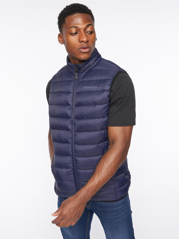 Crosshatch Gattering Gilet Navy