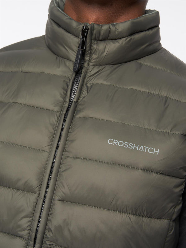 Crosshatch Gattering Gilet Olive