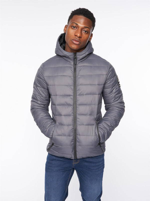 Crosshatch Gattering Jacket Charcoal