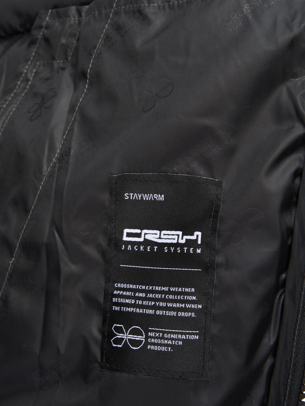 Crosshatch Gattering Jacket Charcoal