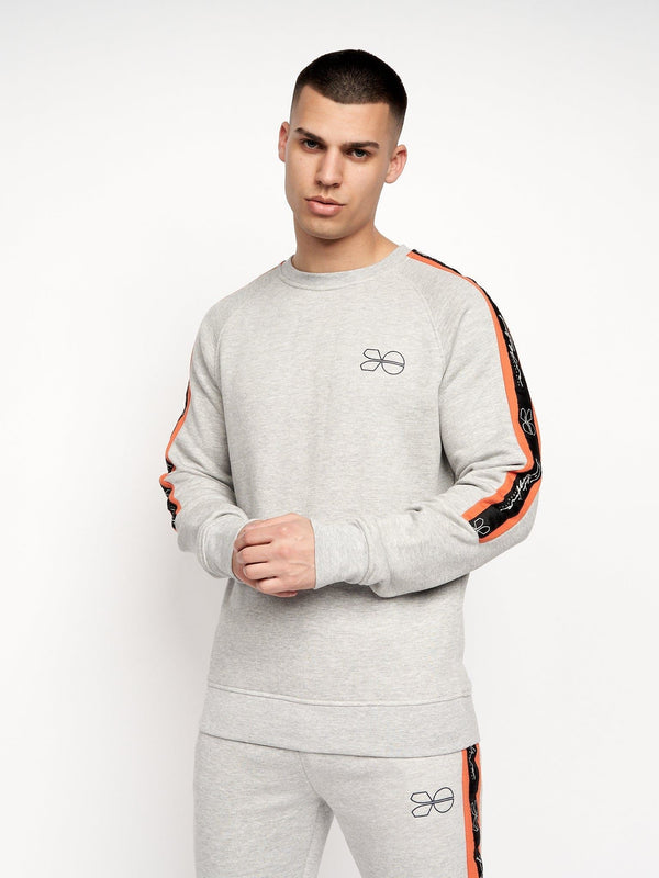 crosshatch Grassmeere Crew Sweat Grey Marl