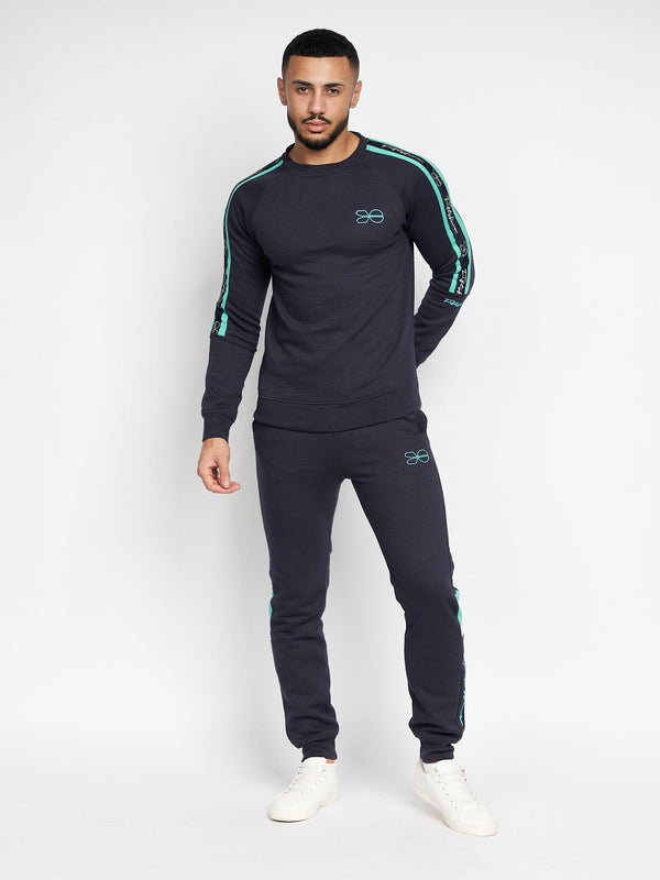 Crosshatch Grassmeere Crew Sweat Navy