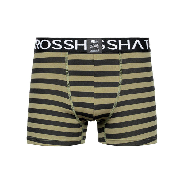 Crosshatch Gridline Boxers 3pk Green