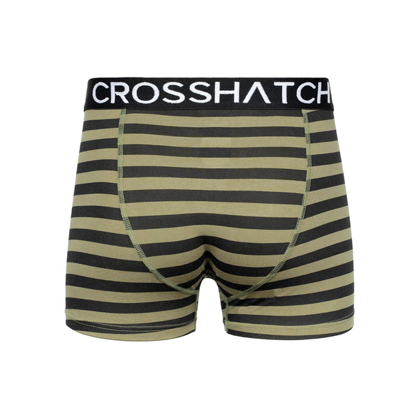 Crosshatch Gridline Boxers 3pk Green