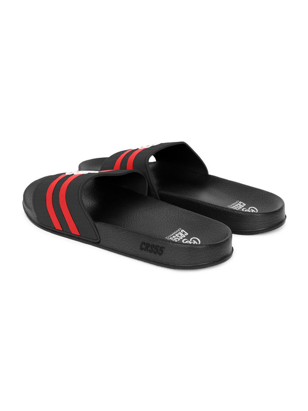 Crosshatch Hamlax Sliders Black/Red