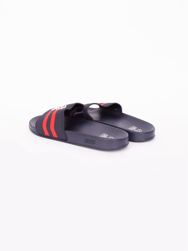 Crosshatch Hamlax Sliders Navy