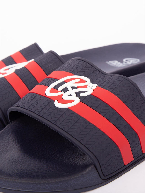 Crosshatch Hamlax Sliders Navy