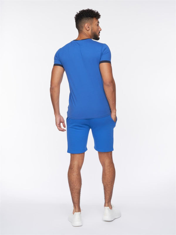 Crosshatch Hamlax T-Shirt/Shorts Set Blue/Navy
