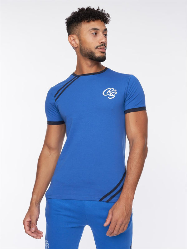 Crosshatch Hamlax T-Shirt/Shorts Set Blue/Navy