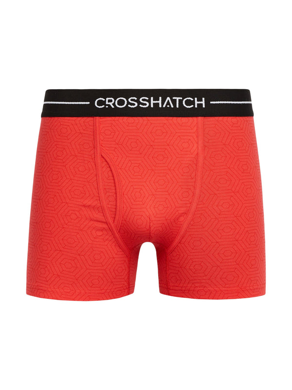 Crosshatch Hexter Boxers 2pk Red
