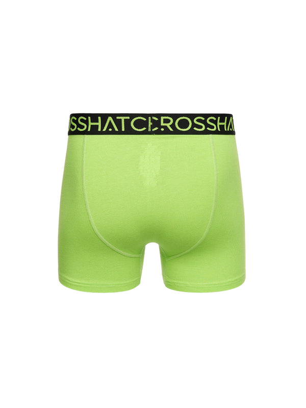 Crosshatch Highlighter Boxers 3pk Green/Red