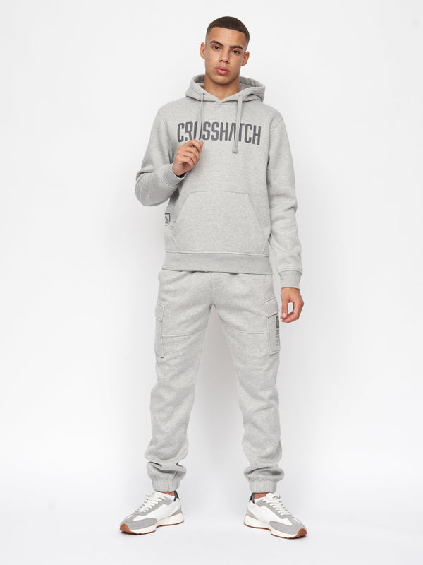 Crosshatch Holdouts Hoodie Grey Marl