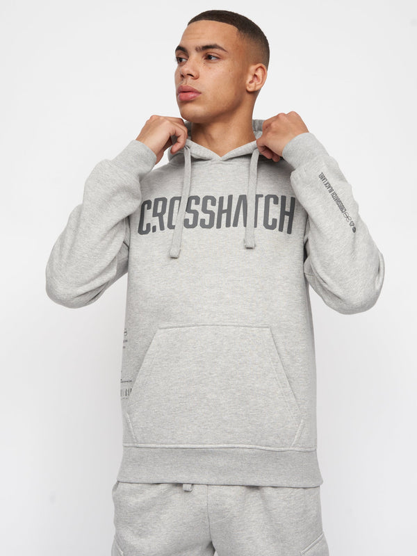 Crosshatch Holdouts Hoodie Grey Marl