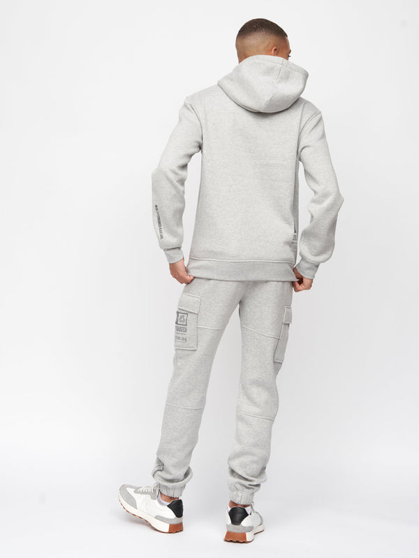 Crosshatch Holdouts Hoodie Grey Marl