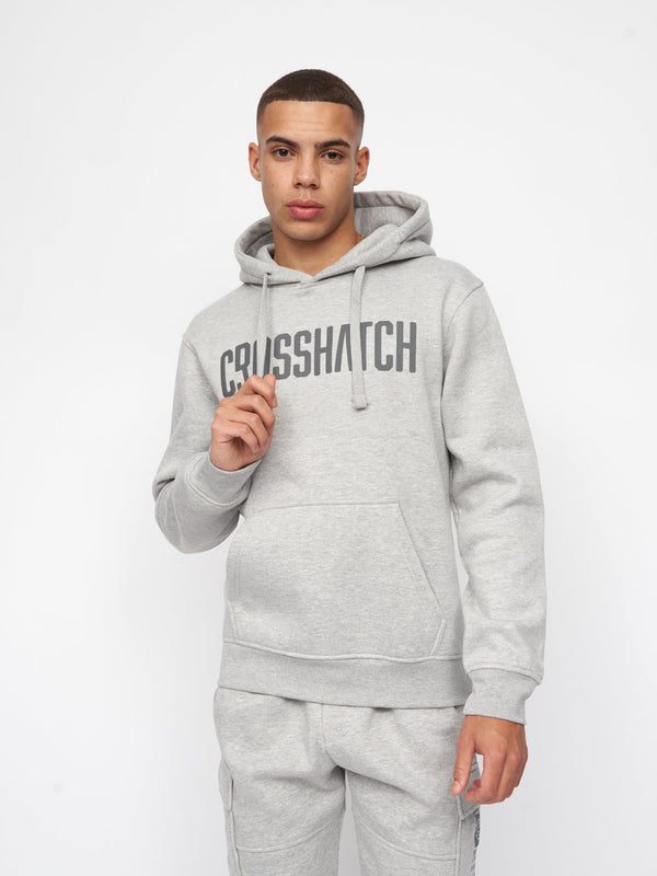 crosshatch Holdouts Hoodie Grey Marl