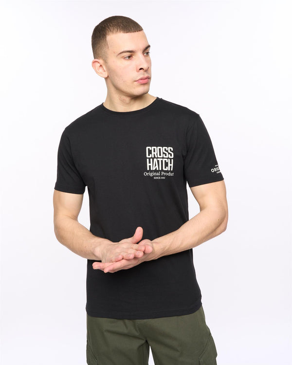 Crosshatch Hoogan T-Shirt Black