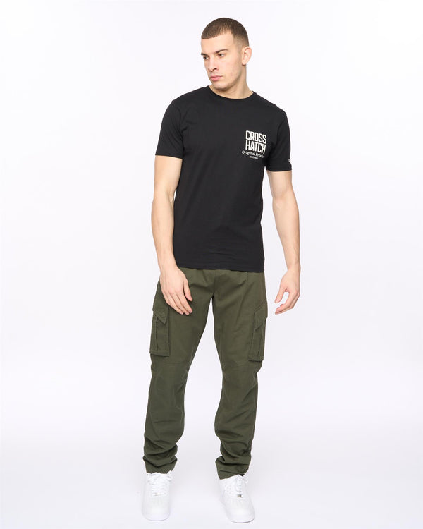 Crosshatch Hoogan T-Shirt Black