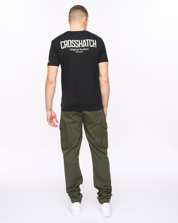 Crosshatch Hoogan T-Shirt Black