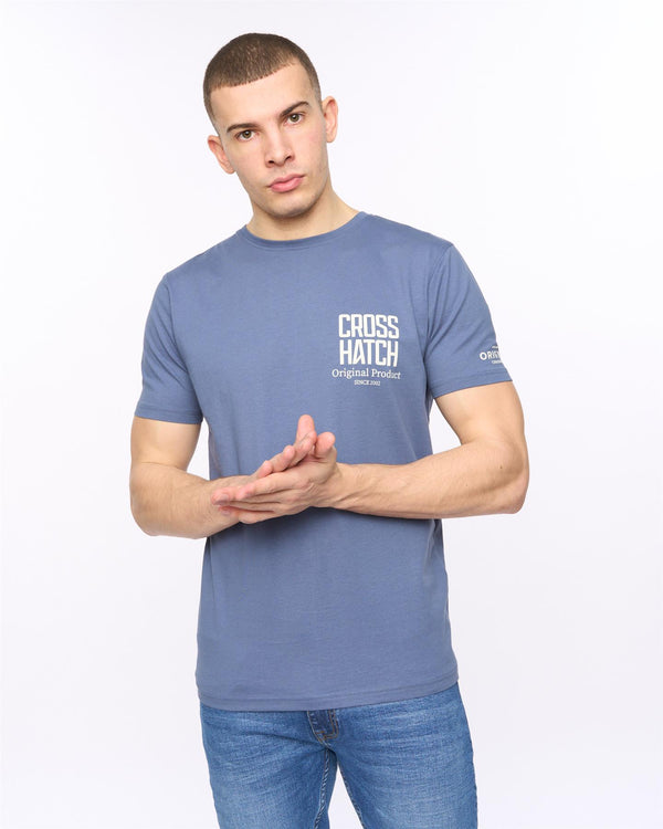 Crosshatch Hoogan T-Shirt Blue