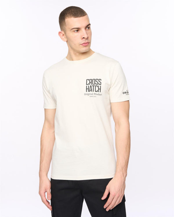 Crosshatch Hoogan T-Shirt Off White