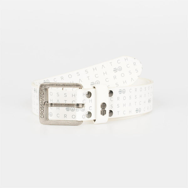 Crosshatch Hyneman Belt White