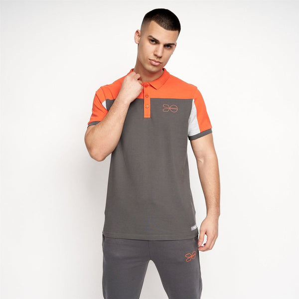 crosshatch Jabblist Polo Dark Grey