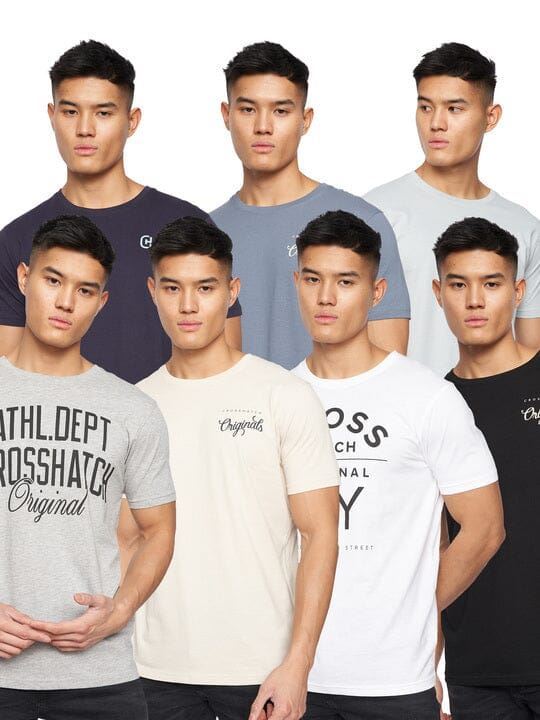 crosshatch Jackmap T-Shirt 7pk Assorted