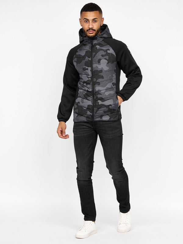 Crosshatch Jamilar Jacket Dark Camo