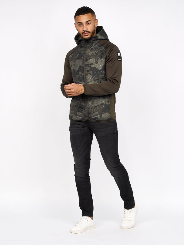 Crosshatch Jamilar Jacket Forest Camo