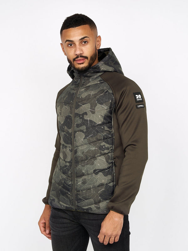 crosshatch Jamilar Jacket Forest Camo