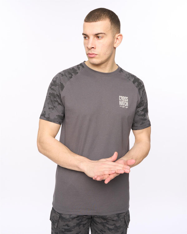 crosshatch Janscore T-Shirt Dark Grey