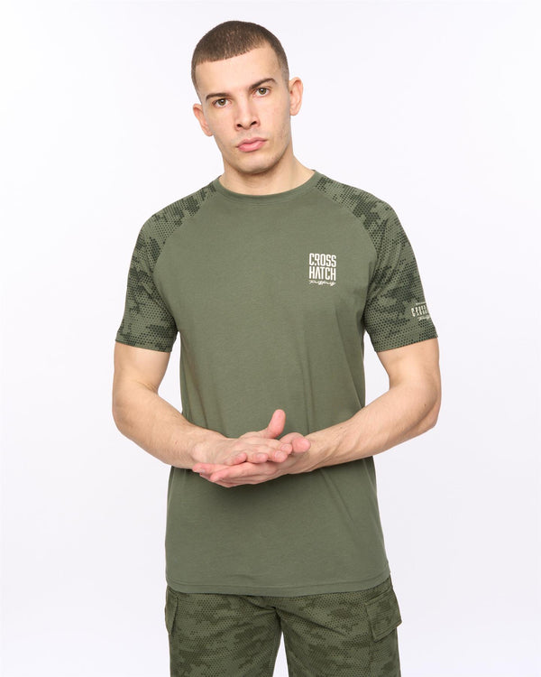 Crosshatch Janscore T-Shirt Deep Olive