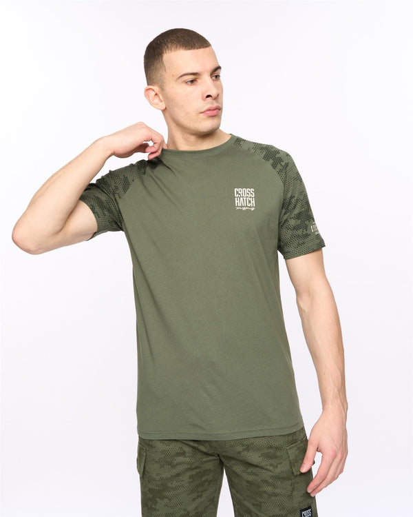 crosshatch Janscore T-Shirt Deep Olive
