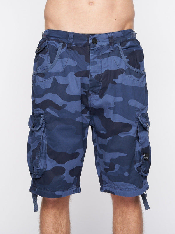 Crosshatch Jimster Shorts Blue Camo