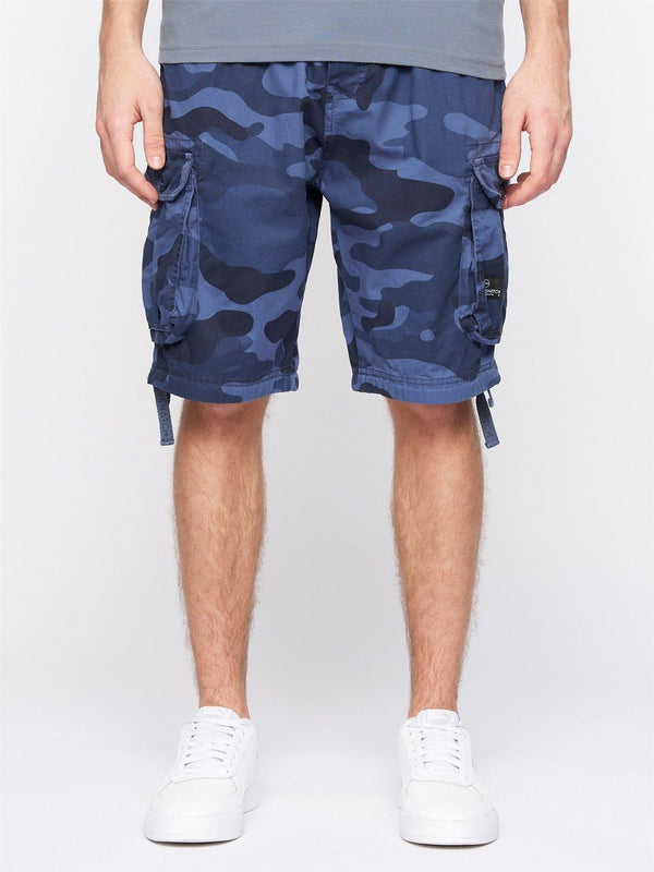 crosshatch Jimster Shorts Blue Camo