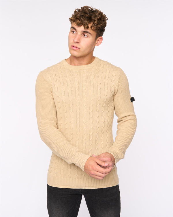 Crosshatch Kabstars Cable Knit Wheat