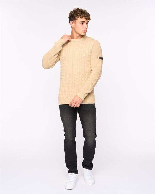 Crosshatch Kabstars Cable Knit Wheat