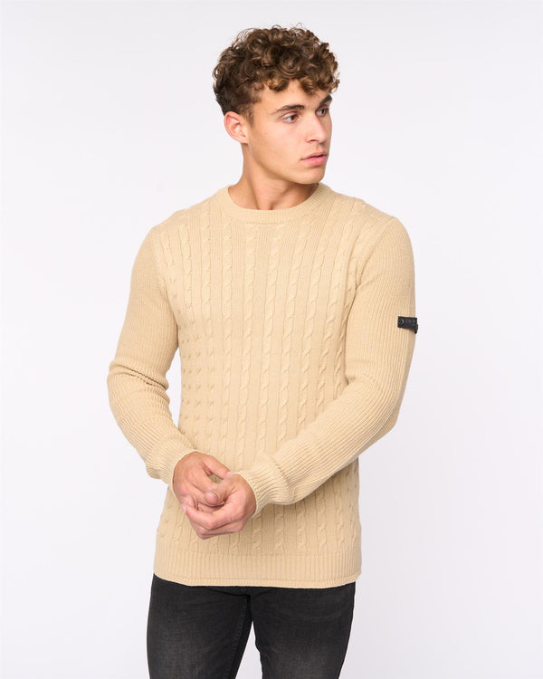 crosshatch Kabstars Cable Knit Wheat