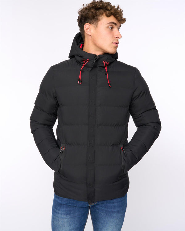 crosshatch Kampleys Embossed Jacket Black