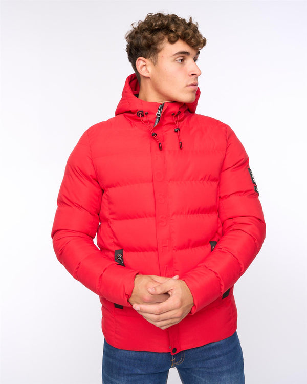 Crosshatch Kampleys Embossed Jacket Red
