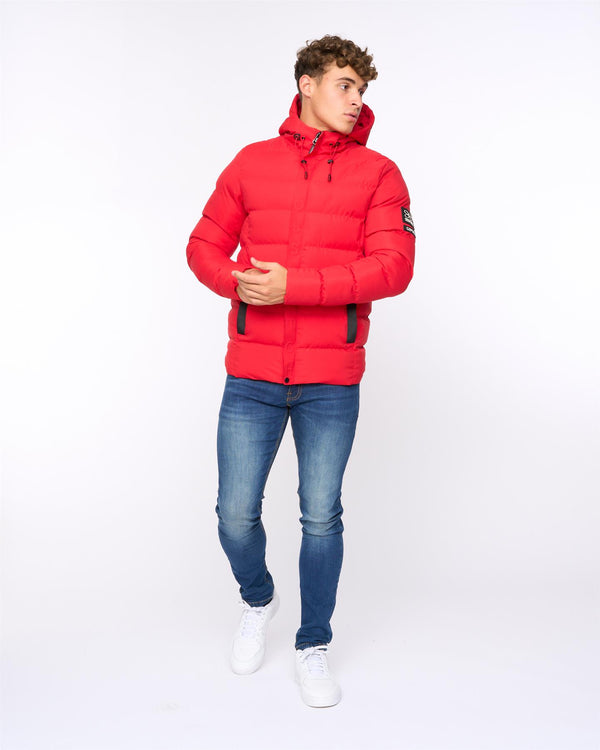 Crosshatch Kampleys Embossed Jacket Red