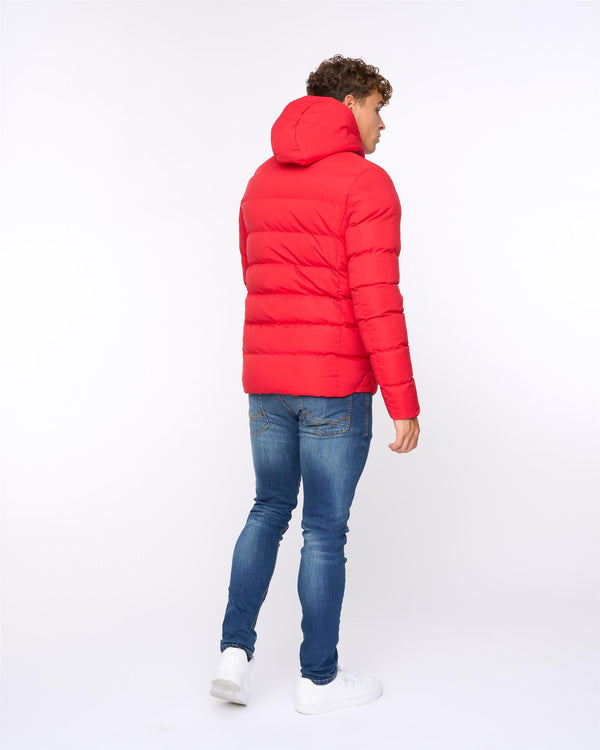 Crosshatch Kampleys Embossed Jacket Red