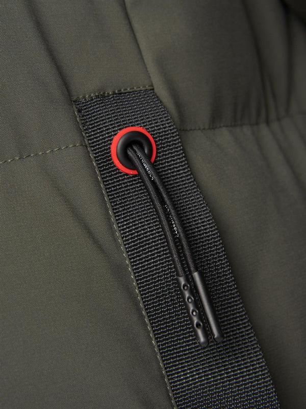 Crosshatch Kampnew Embossed Jacket Dark Olive