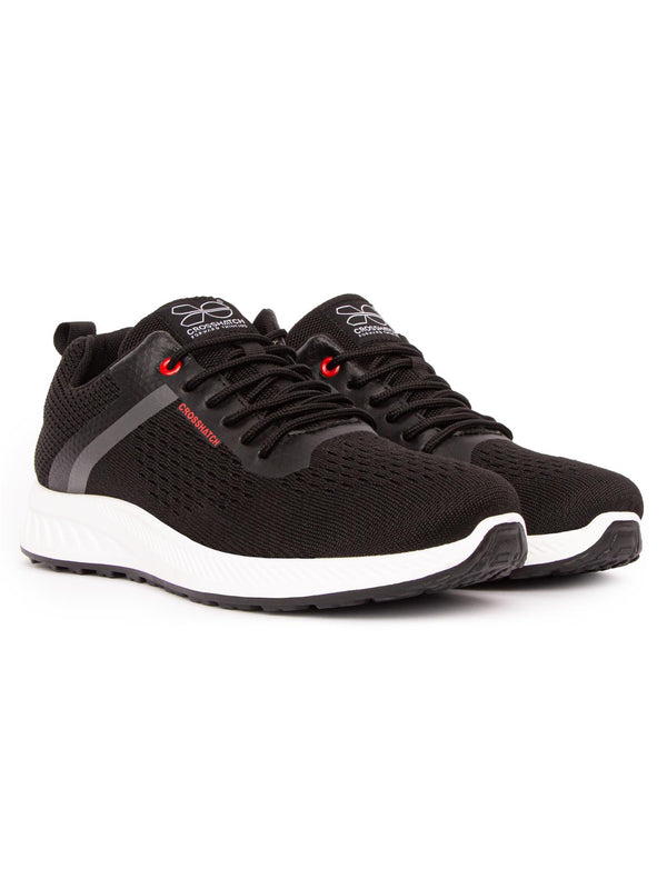 crosshatch Kamran Trainers Black
