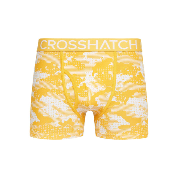 crosshatch Kamzon Boxers 2pk Yellow