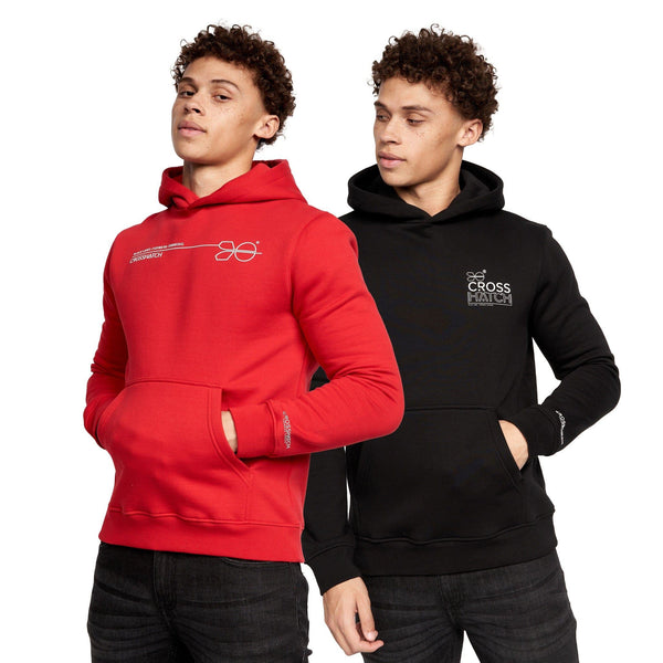 Crosshatch Karver Hoodie 2pk Red/Black