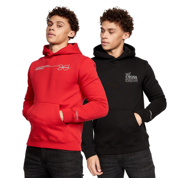 crosshatch Karver Hoodie 2pk Red/Black